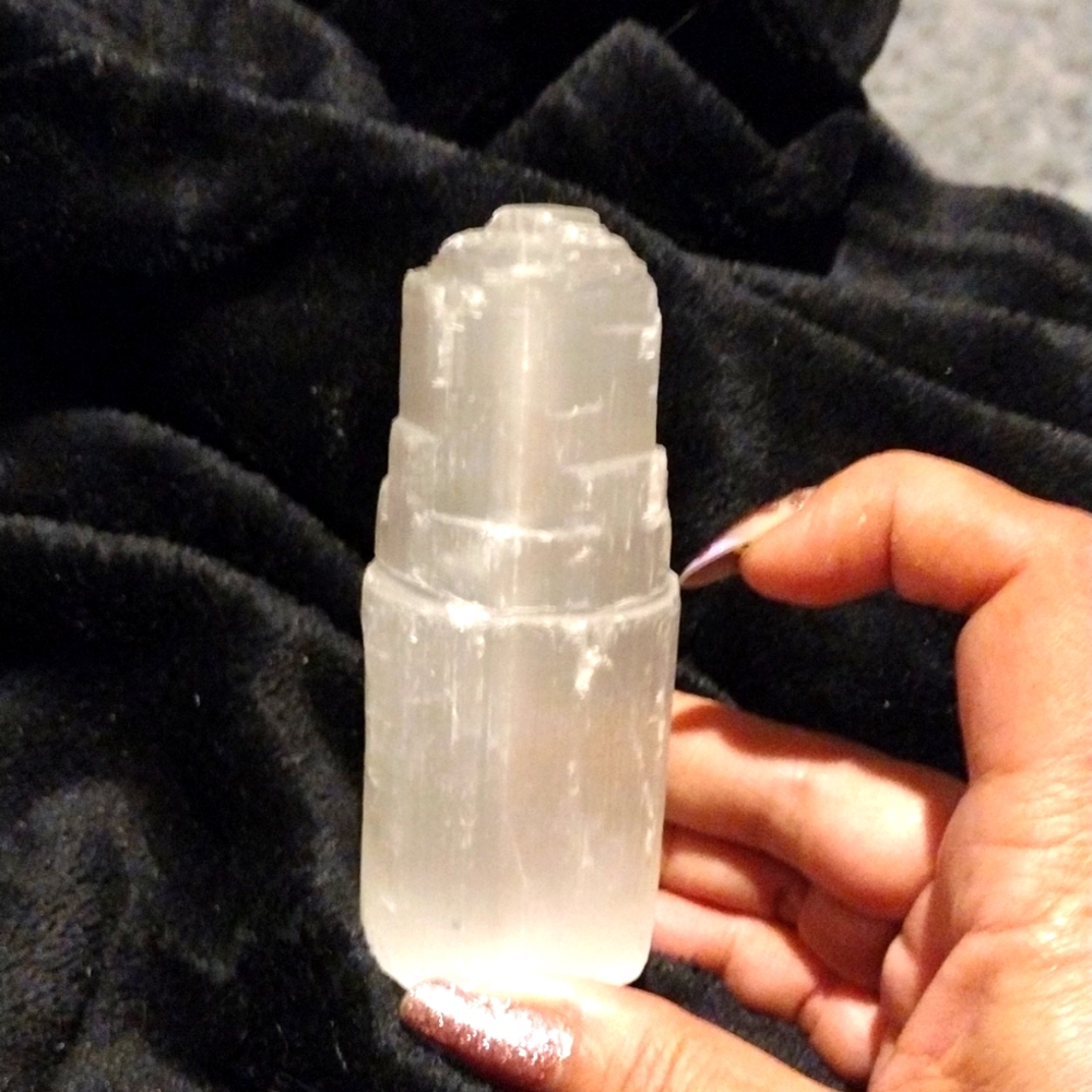 Genuine Selenite Crystal Tower